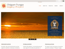 Tablet Screenshot of chogyamtrungpa.com
